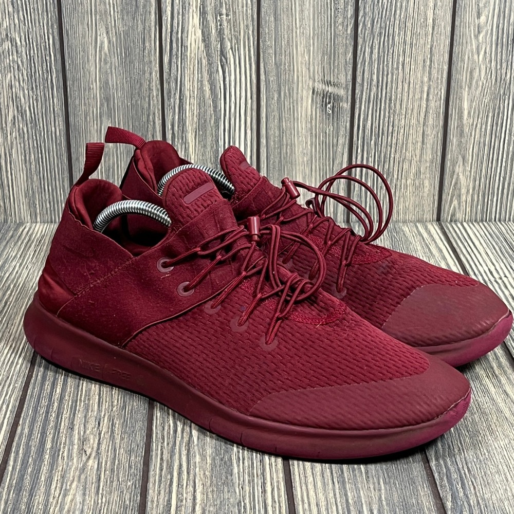 Nike Free RN Commuter Men Sz 12 Burgundy Maroon Running Shoe Sneaker 880841-606
